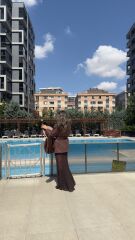 Beli Lastikli Dantelli Etek