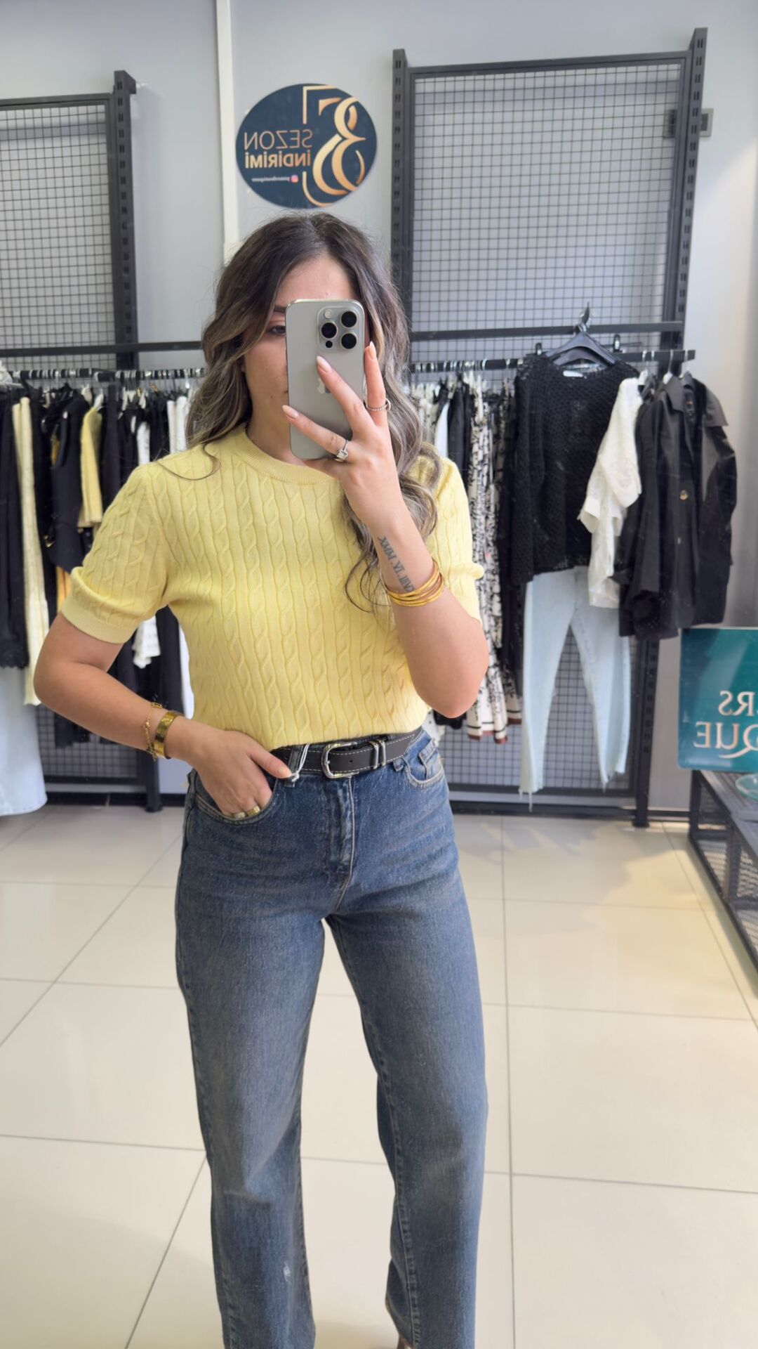 Marka Model Triko Bluz-SARI