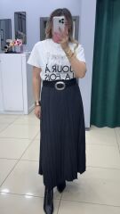 Beli Lastikli Astarlı Etek