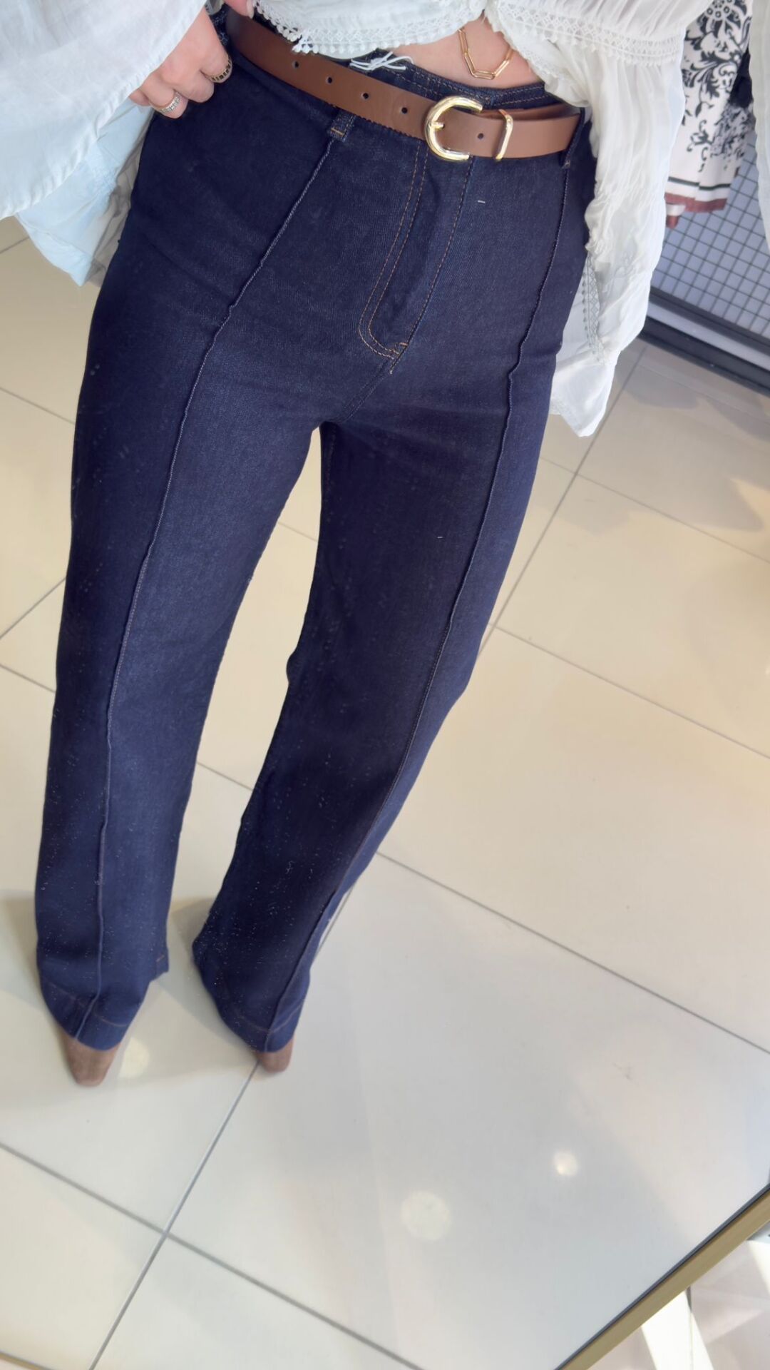 Kendinden Kemerli Likralı jean