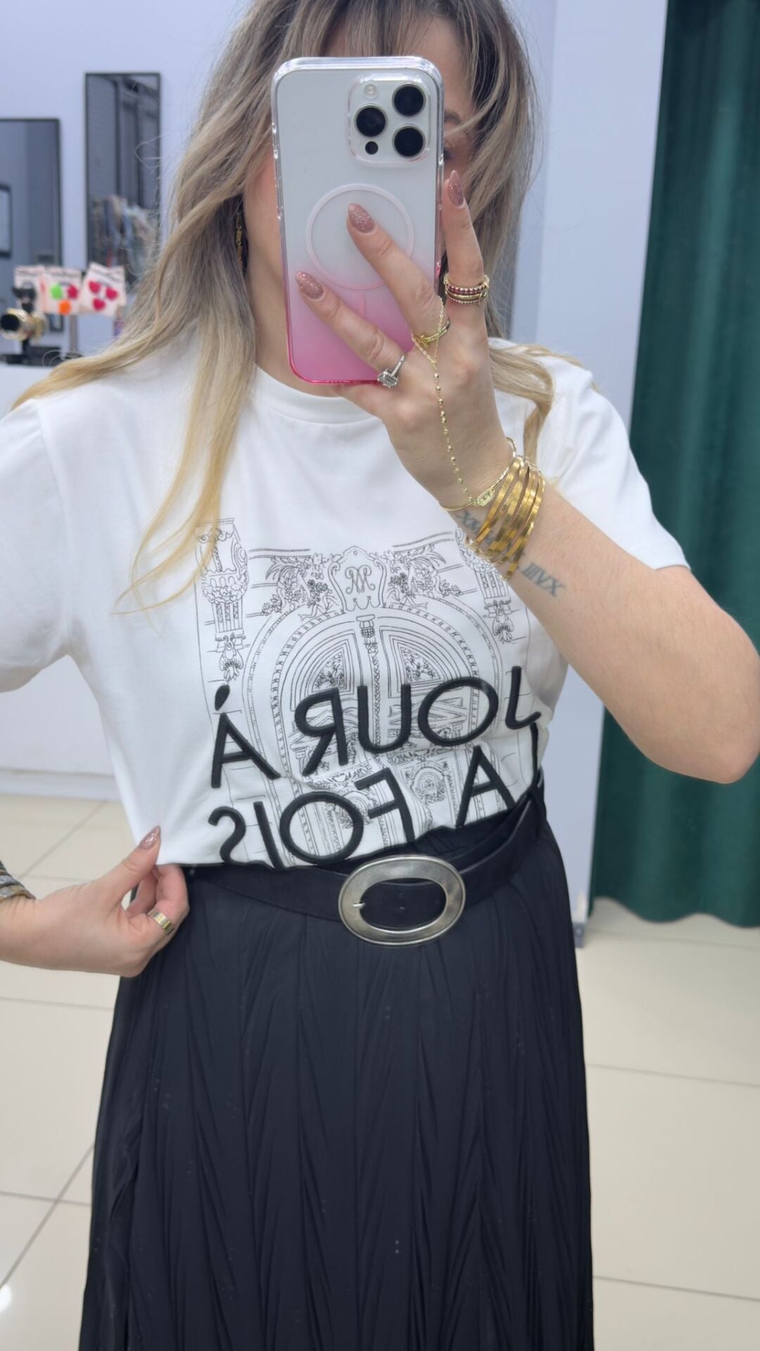 Baskılı Pamuklu Tshırt