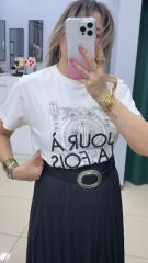 Baskılı Pamuklu Tshırt