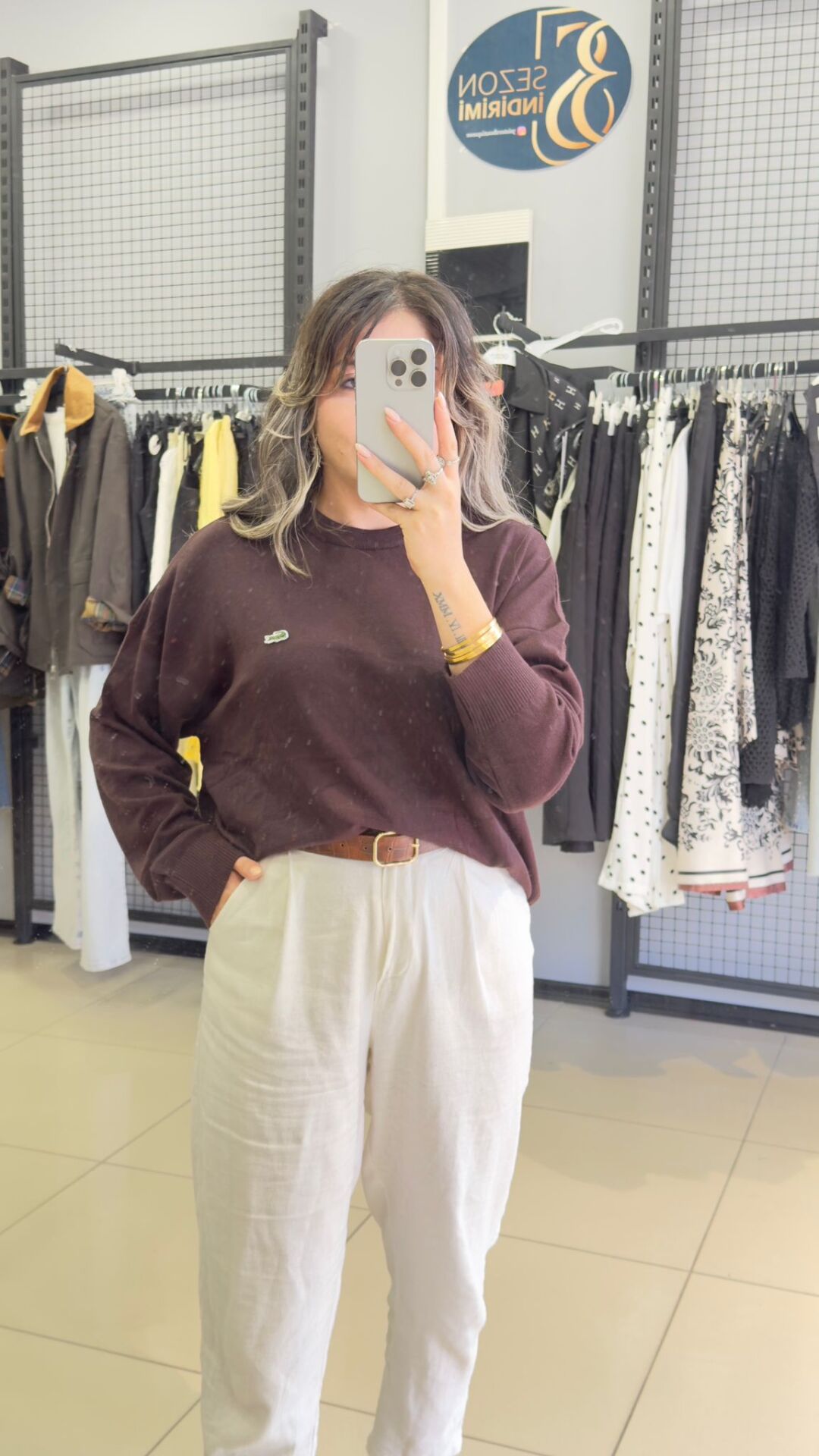 Orjınal Marka Triko Kazak-KAHVE