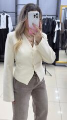 Tasarım Fularlı Ceker