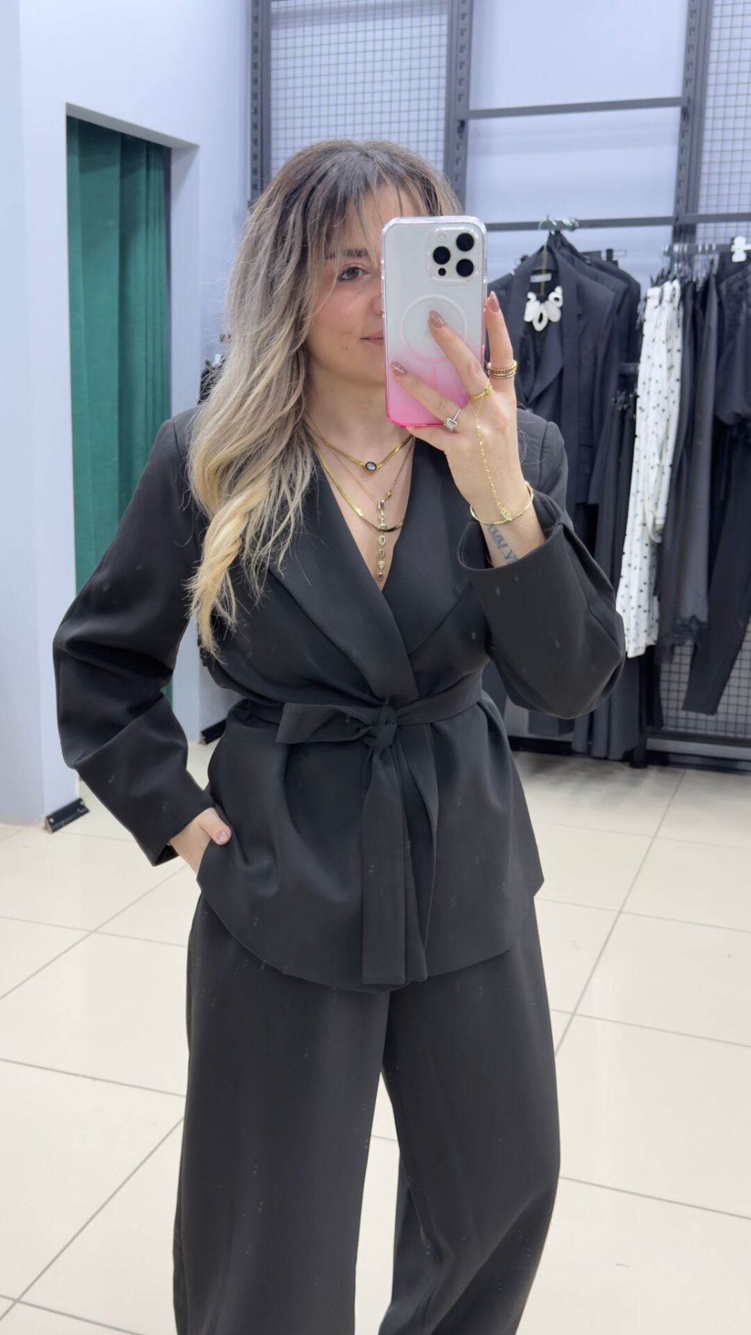 Kuşaklı Şalvar Takım