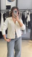 Orjınal Marka Triko Yaka HIRKA-BEYAZ