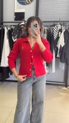 Orjınal Marka Triko Yaka HIRKA-KIRMIZI