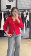 Orjınal Marka Triko Yaka HIRKA-KIRMIZI