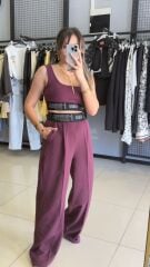 Belden Lastıklı Yazı Detaylı Tasarım Pantolon