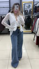 Dantel Baglamalı Bluz