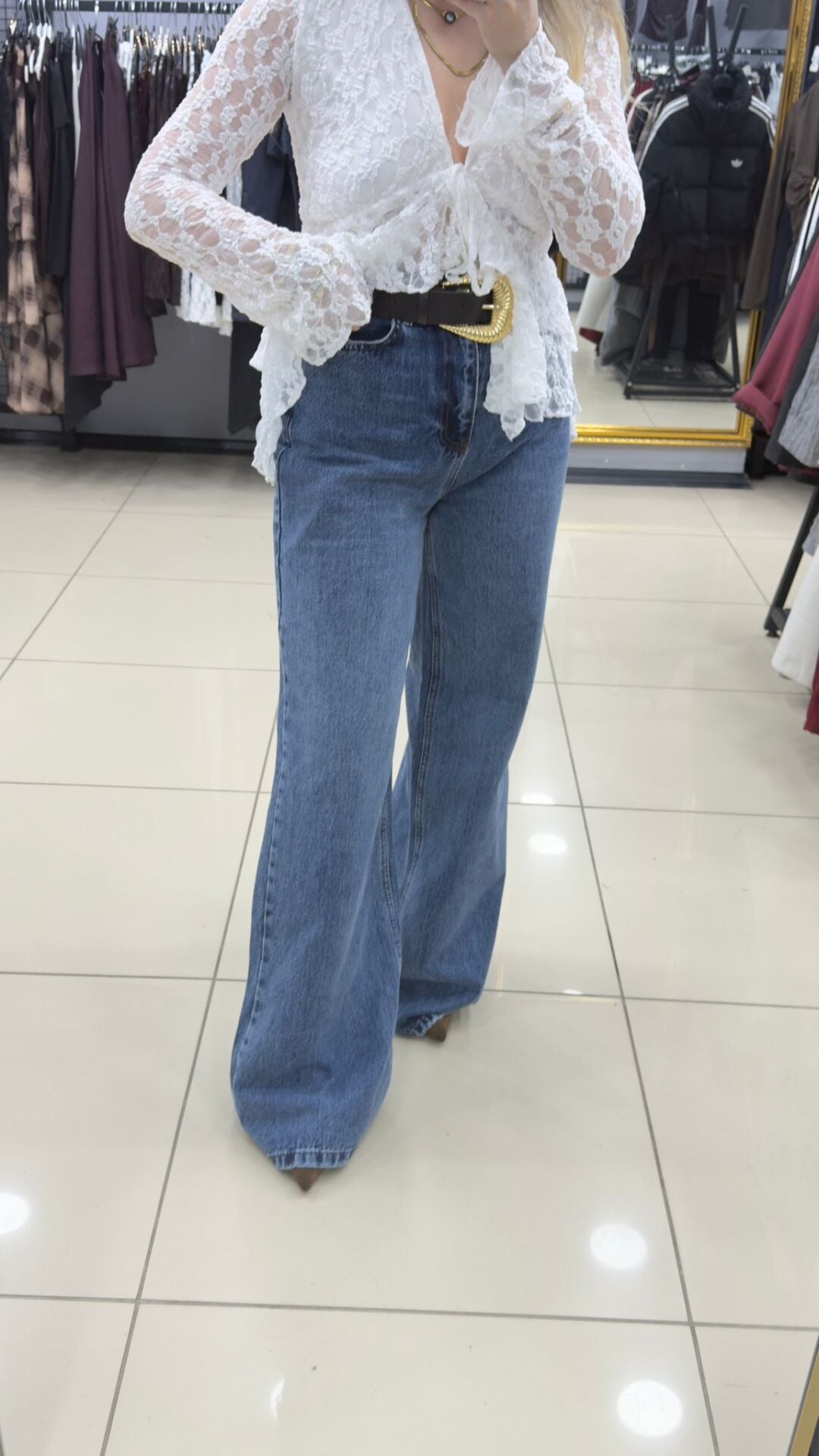 yüksek Bel Wideleg JEAN