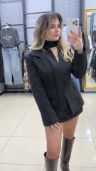 Belden oturtmalı Premıum Ceket