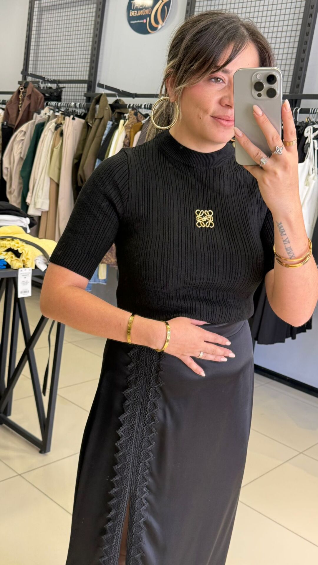 Marka Model Triko Bluz-SİYAH