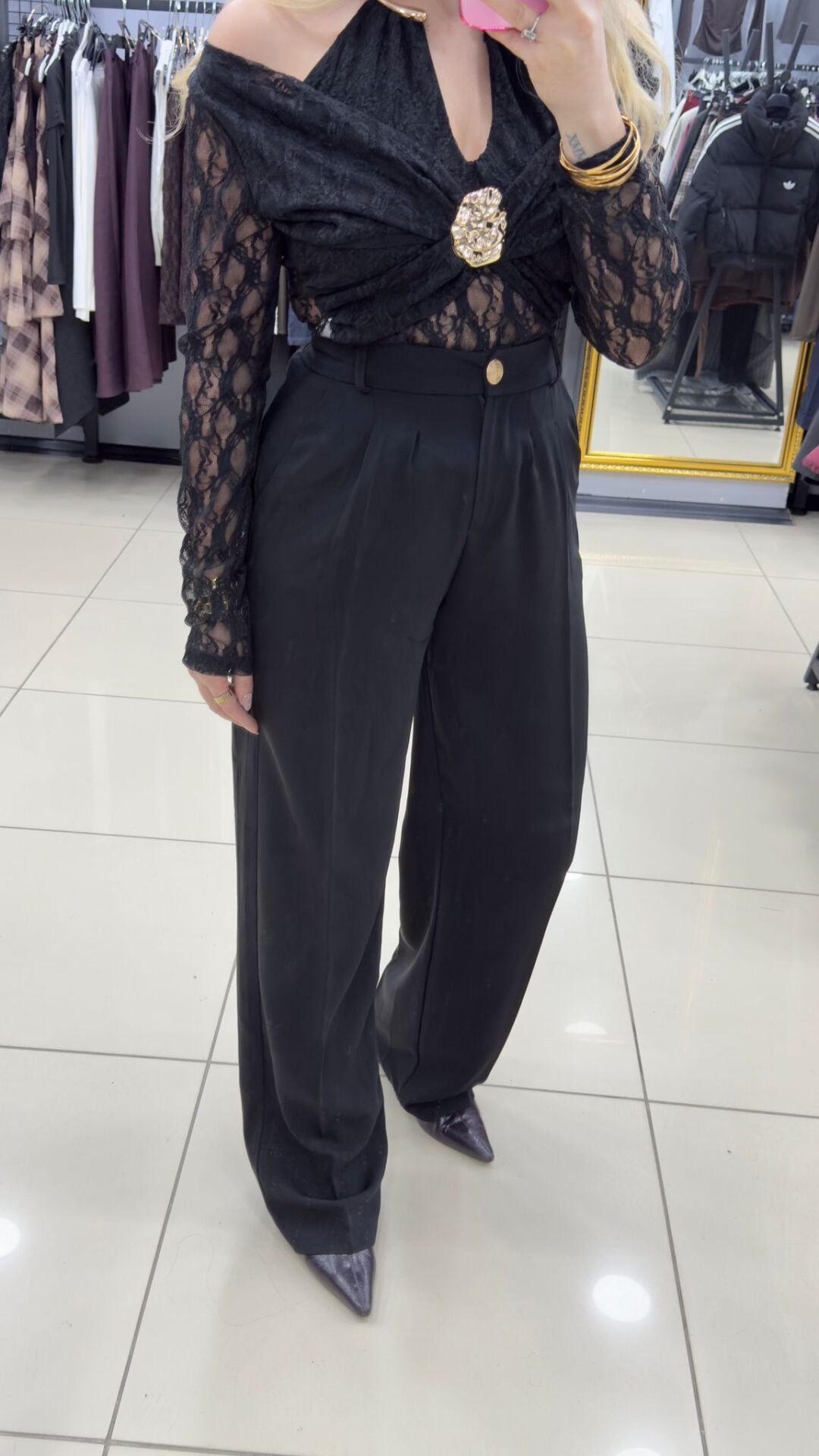 Beli Lastıklı Palazzo Pantolon