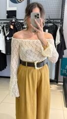 Madonna Yaka Dantel Bluz