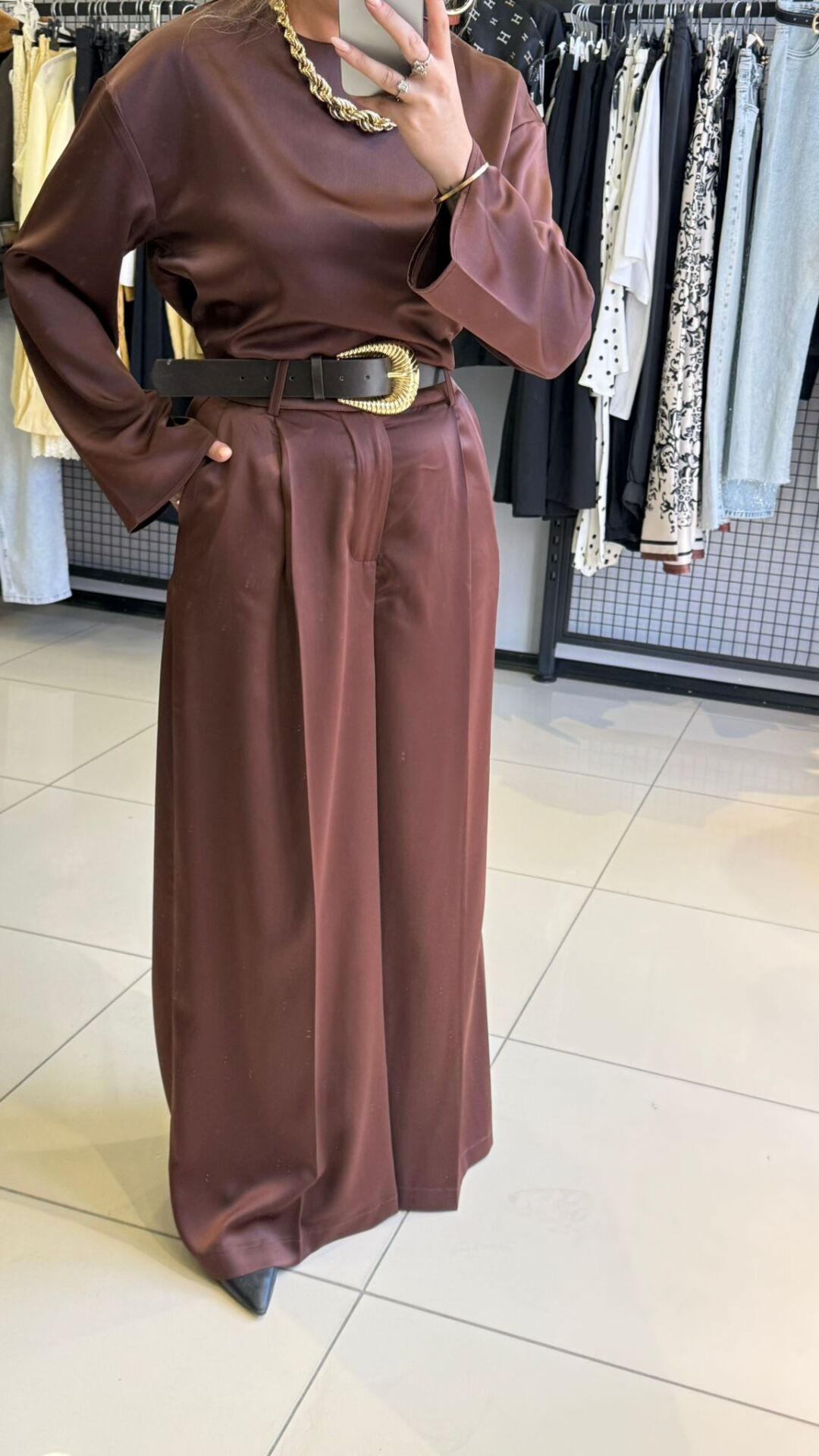 İpek Saten Pantolon