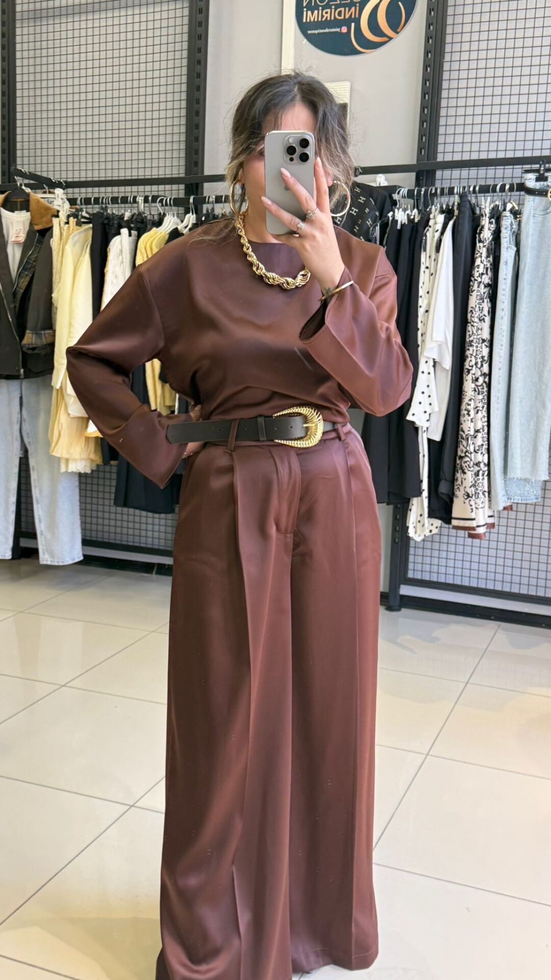 İpek Saten Pantolon