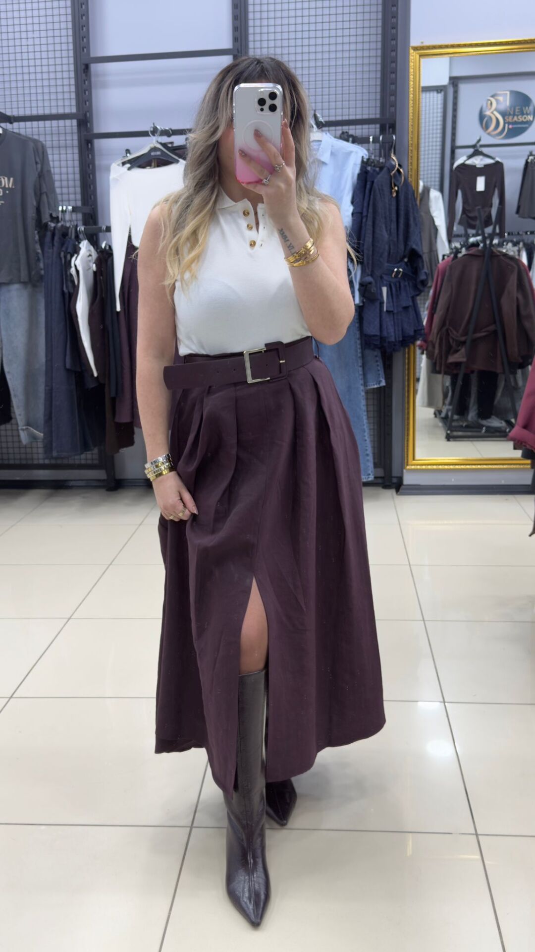 Marka Model  Kendinden Kemerli Etek