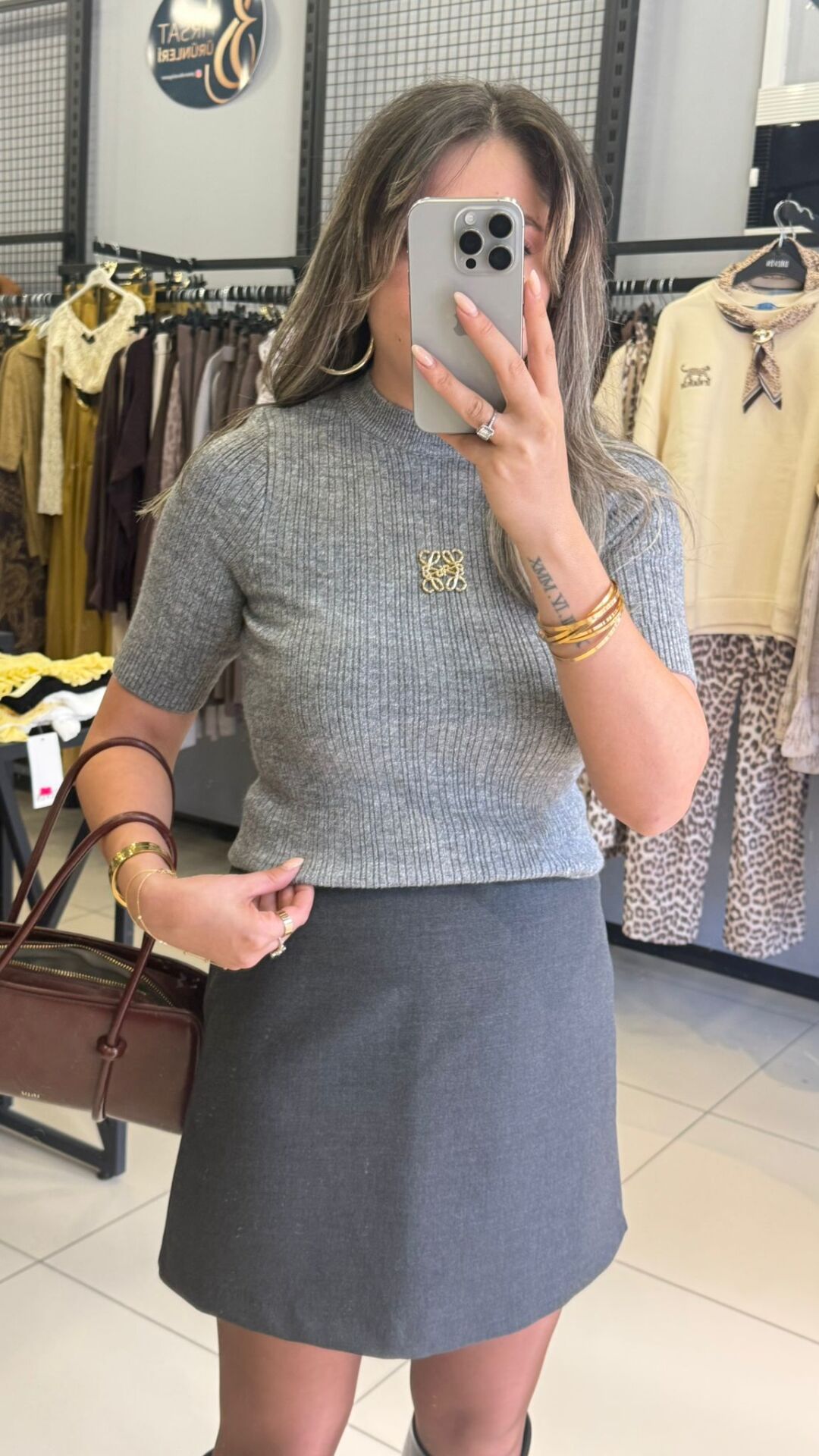 Marka Model Triko Bluz-GRİ