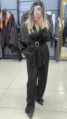 Saten Büzgülü Bros Detaylı Takım