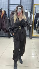 Saten Büzgülü Bros Detaylı Takım