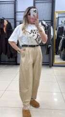 Orj Baskılı Beyaz Tshirt