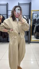 Polo Yaka Kendinden Kemerli Premıum Takım