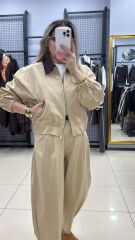 Polo Yaka Kendinden Kemerli Premıum Takım