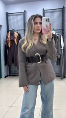 Kemerli Tasarım Ceket