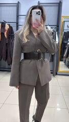 Kemerli Tasarım Ceket