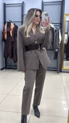 Marka Model  Yüksek Bel Kumaş Pantolon