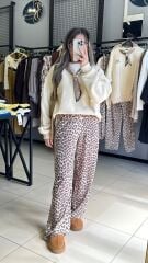 Beli Lastikli Saten Pantolon