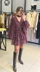Marka Model Tasarım Elbise-BORDO