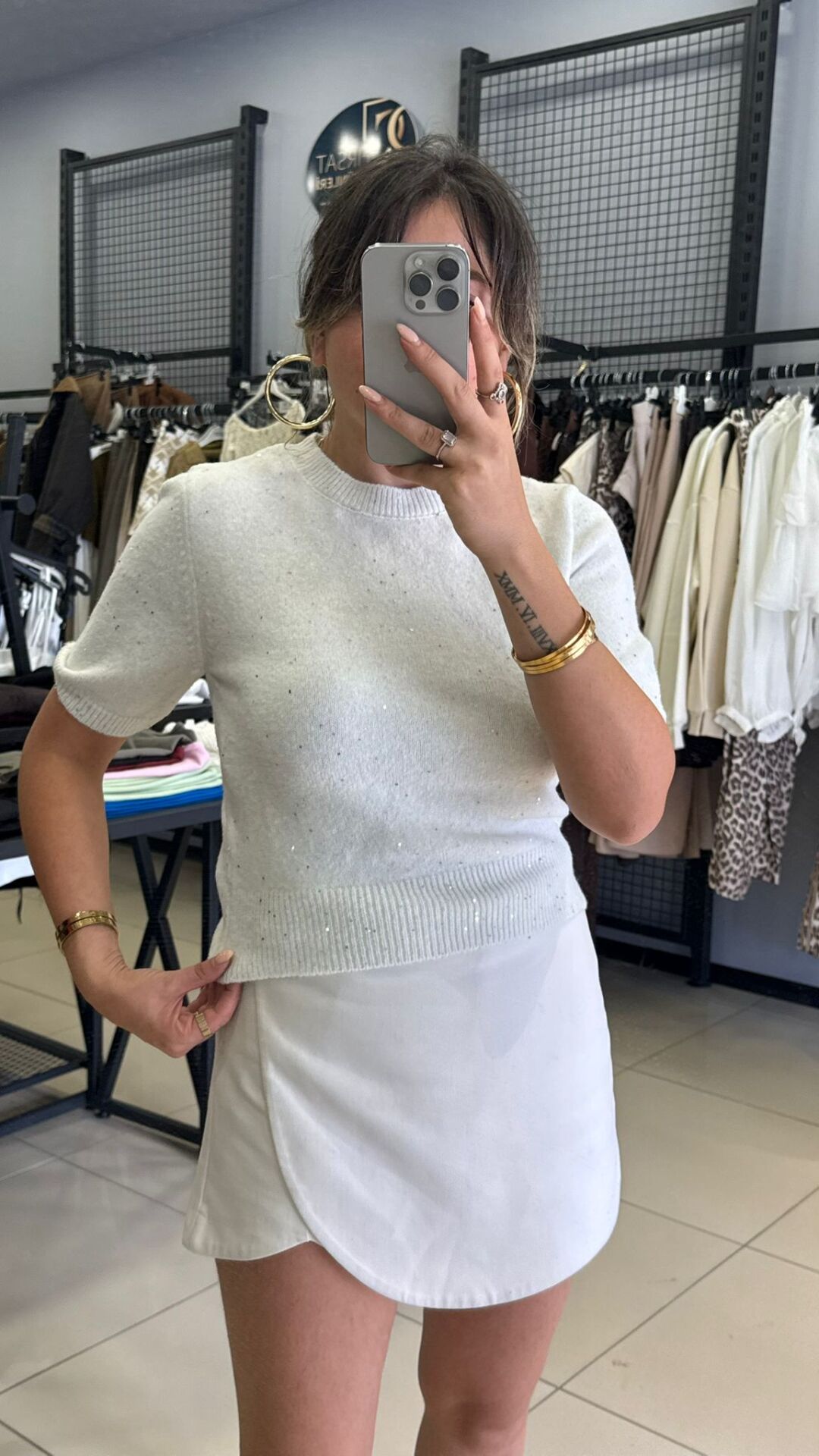 Dilvin Yumoş Kazak-BEYAZ