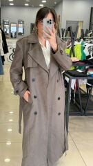 Premium Süet Trenç