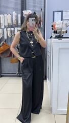 Kendinden Kemerli Saten Takım