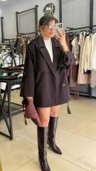 Mürdüm Renk Premıum Kalite Trenç