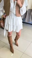 İçi Şort Astarlı Katlı Etek