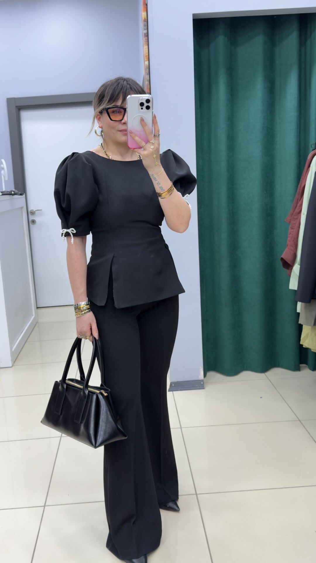 Likralı İspanyol Kemerli Pantolon