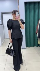 Likralı İspanyol Kemerli Pantolon