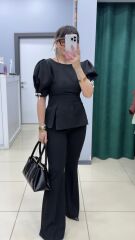 Likralı İspanyol Kemerli Pantolon