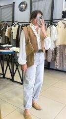 Süet Tasarım Yelek