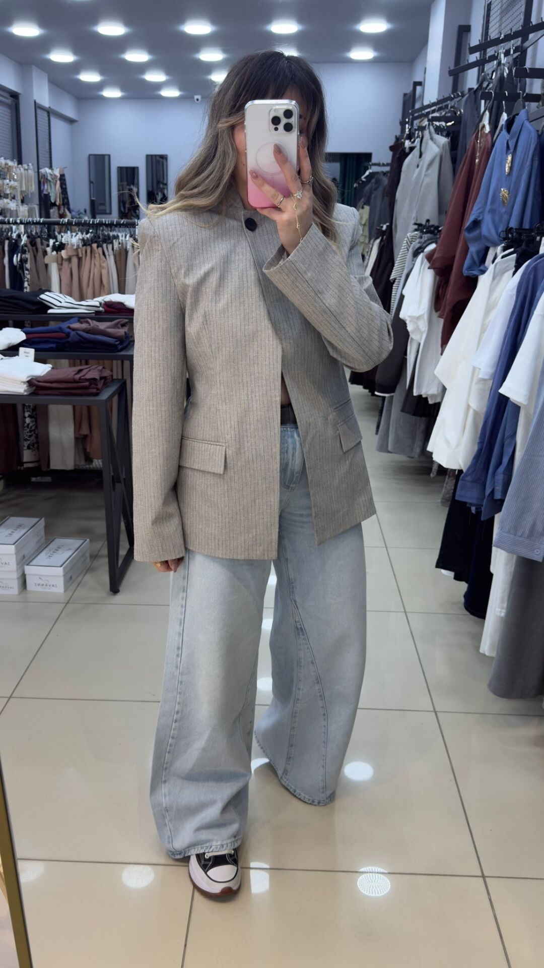 Tek Düğmeli Blazer Ceket