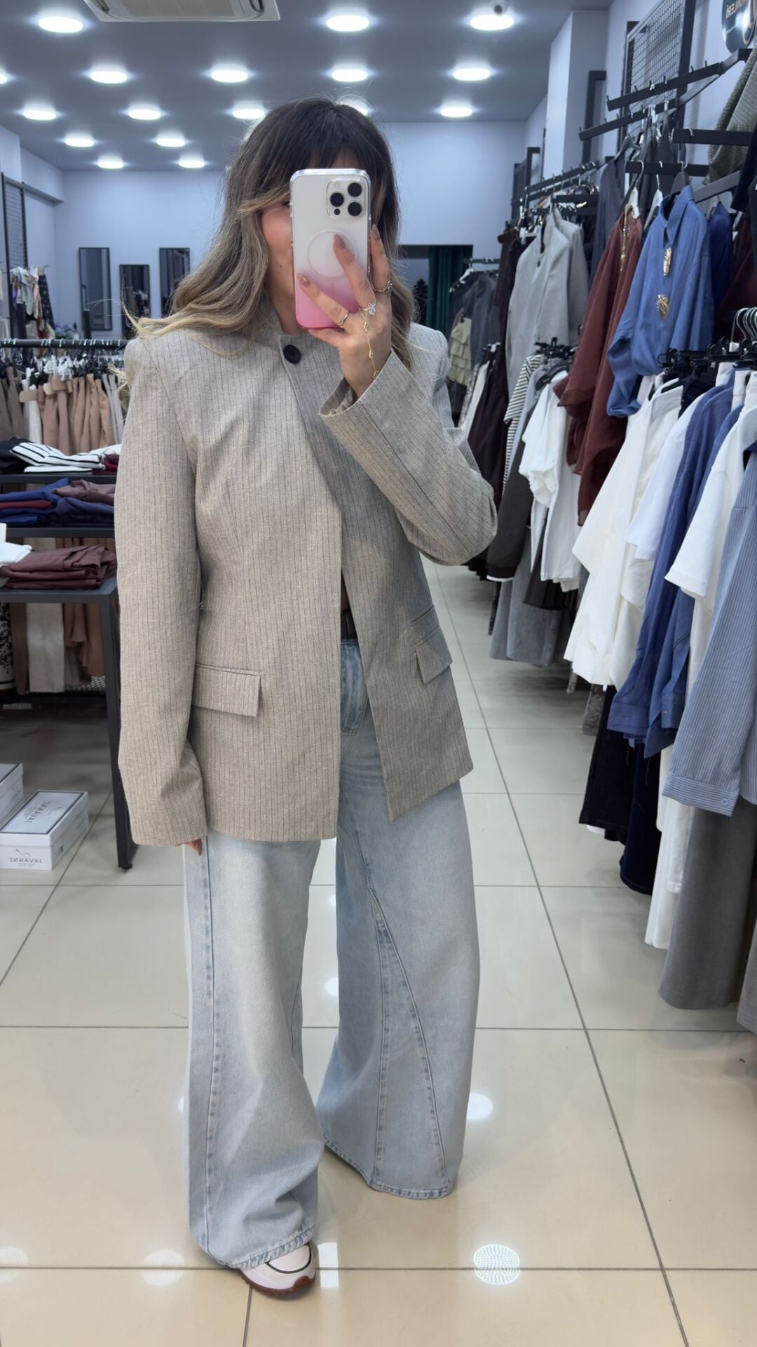 Tek Düğmeli Blazer Ceket
