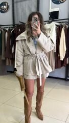 Belden Bagcıklı Trenç