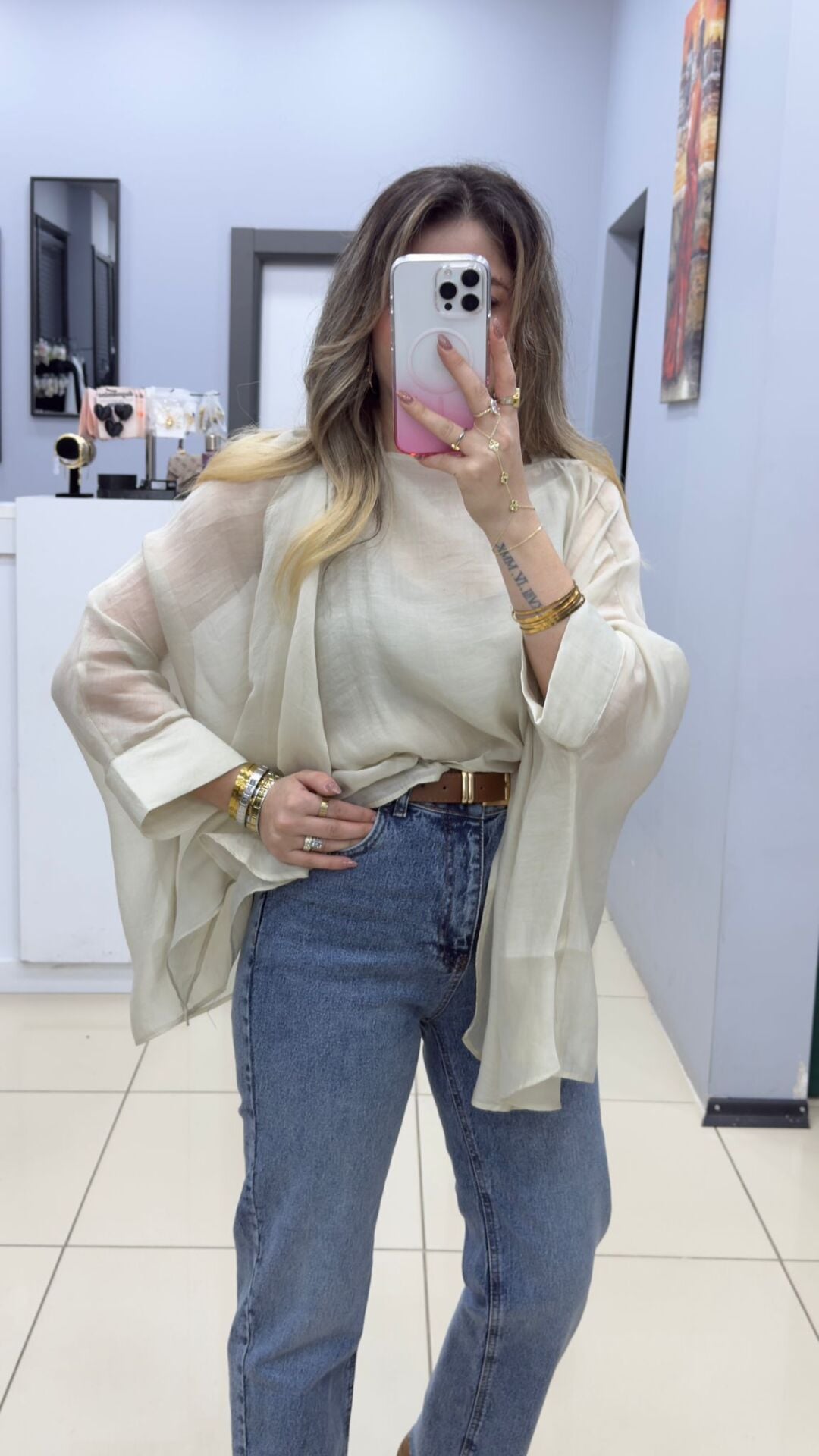 Tasarım Pelerin Bluz