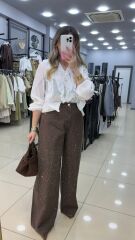 Kahve Taşlı Pantolon