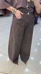 Kahve Taşlı Pantolon