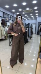 Kahve Taşlı Pantolon