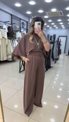 Belden Oturtmalı Geniş Kol Premıum Kumas Esofman Takımı